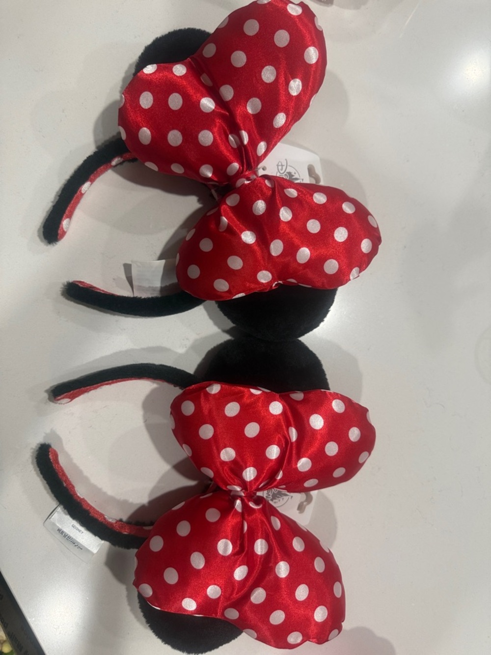 Red Polka Dot Big Bow Minnie Ear Headbands